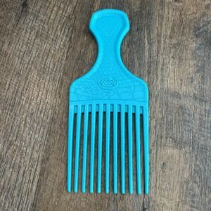 Vintage‎ Goody Comb Hair Pick Lift Turquoise Textured 80's, 90's 6.5"